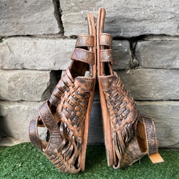 Bed Stu Claire III Brown Leather Huarache Women's SAndals - Picture 6 of 9